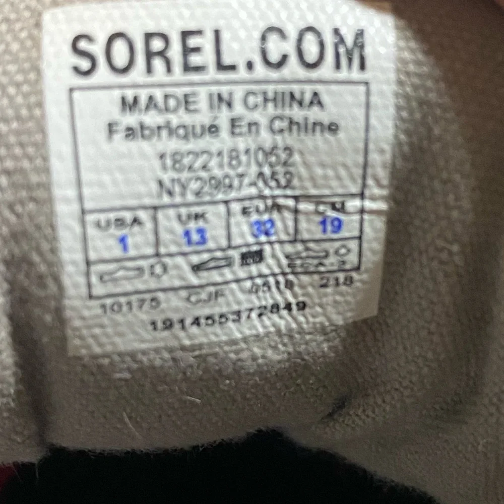 Sorel Youth Madson Moc Toe Waterproof Ankle Boots Boys Gray Suede Laced Size 1 - Picture 8 of 10